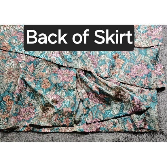 Vintage Schrader Womens Floral Full Length Sleeve Sz 12 - Picture 7 of 8